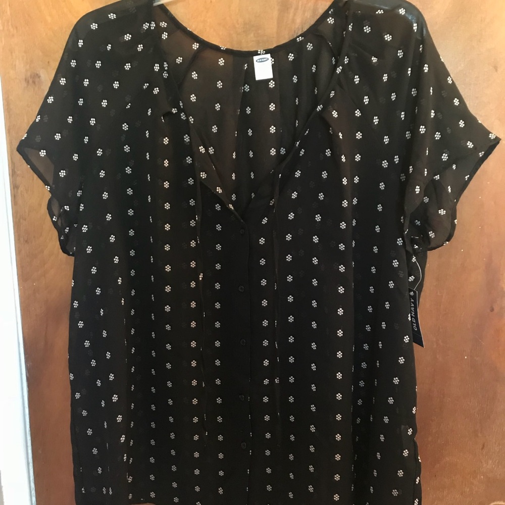 Old Navy sheer blouse